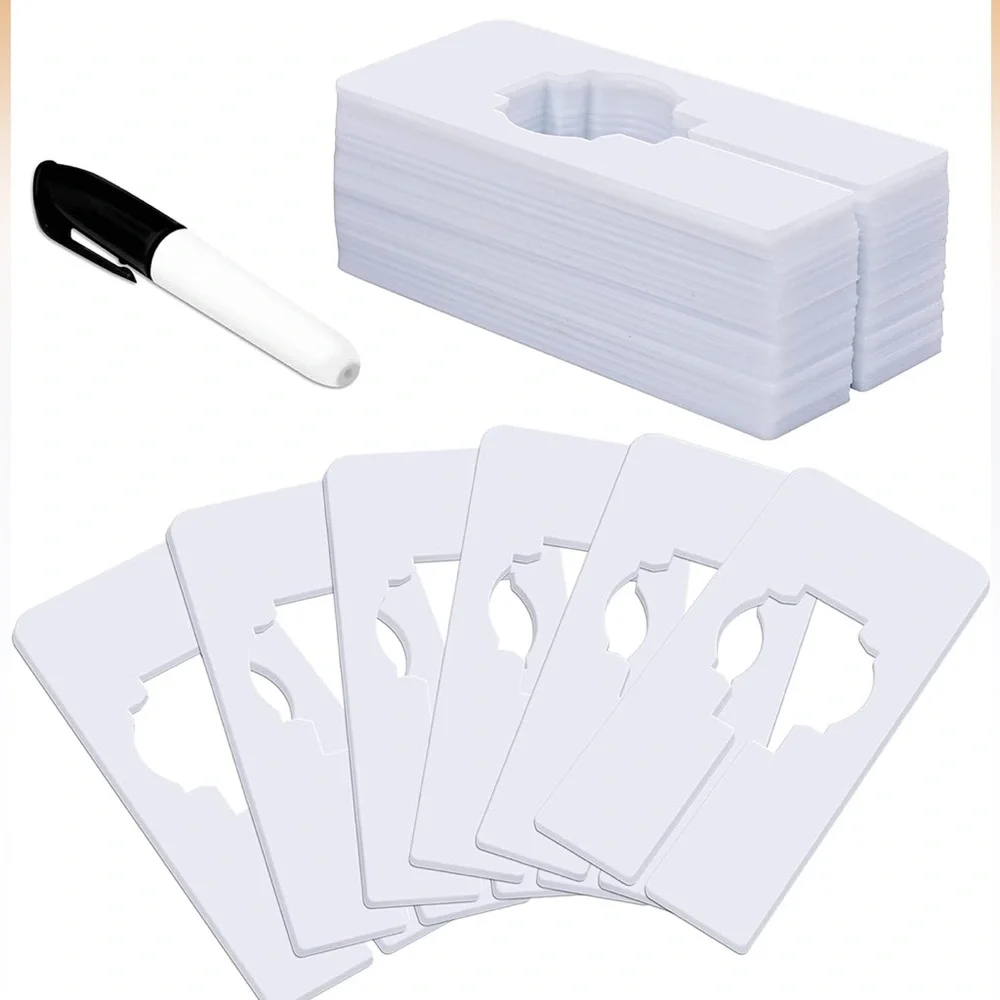Rectangular White Plastic Closet Dividers